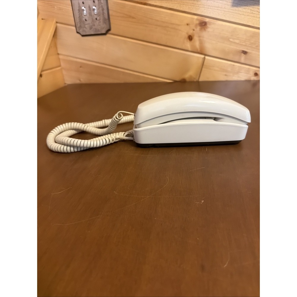 Conair Phone Slim Design Lighted Dial Desk/Wall Mount Phone - SW204A Almond